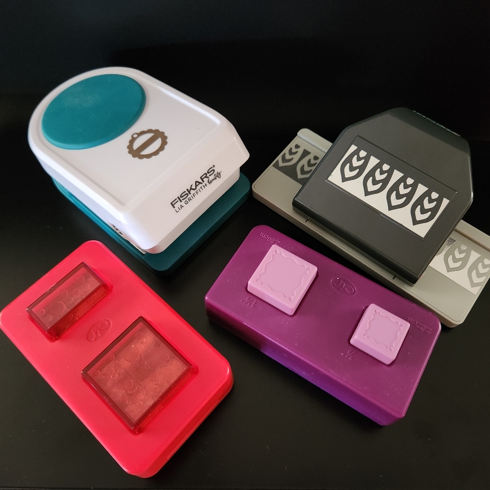 4 Paper Punches, Creative Memories / Fiskars / EK Success